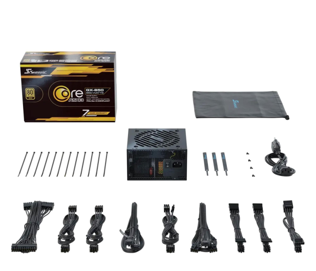 SEASONIC Core GX 850W 80 Plus Gold ATX 3.1 - 1328032 - zdjęcie 8